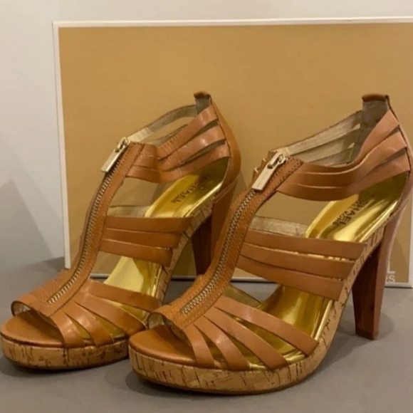 MICHAEL Michael Kors Strsppy Caged Leather Sandals Platlform Ankle Booties Pumps - Picture 1 of 16